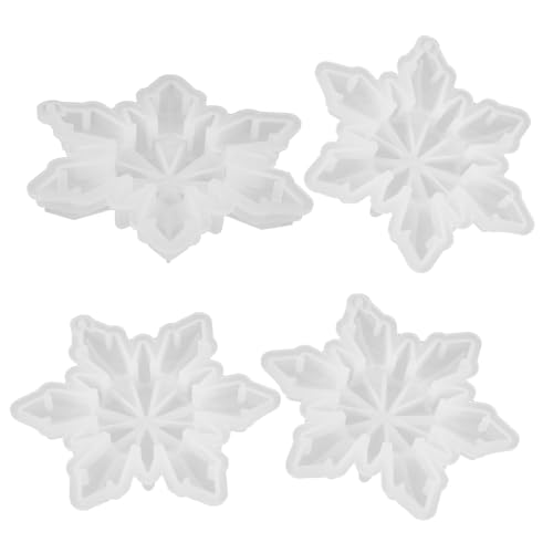 Angoily 4 Stück Teiliges Schneeflocken Silikonform Flexible DIY Epoxidharzform für Weihnachtsbaumschmuck Detailreiche Langlebige Gießform für Kreative Bastelprojekte und Individuelle Angoily 4 Stück Teiliges Schneeflocken Silikonform Flexible DIY Epoxidharzform für Weihnachtsbaumschmuck Detailreiche Langlebige Gießform für Kreative Bastelprojekte und Individuelle von Angoily