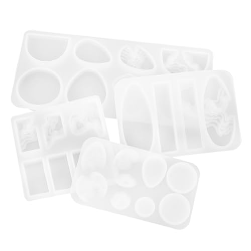 Angoily 4 Stück Teiliges Silikon Schmuck Anhänger Form Flexible DIY Gießformen für Harz Verschiedene Lochgrößen Leicht und Tragbar für Individuelle Kristallharz Schmuckherstellung Angoily 4 Stück Teiliges Silikon Schmuck Anhänger Form Flexible DIY Gießformen für Harz Verschiedene Lochgrößen Leicht und Tragbar für Individuelle Kristallharz Schmuckherstellung von Angoily