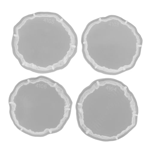 Angoily 4 Stück Teiliges Silikon Untersetzer Gießform DIY Epoxidharz Form für Tassenmatten Langlebig und Leicht zu Entformen für Kreative Bastelprojekte Zuhause Büro Angoily 4 Stück Teiliges Silikon Untersetzer Gießform DIY Epoxidharz Form für Tassenmatten Langlebig und Leicht zu Entformen für Kreative Bastelprojekte Zuhause Büro von Angoily