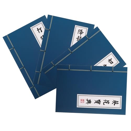 Angoily 4 Stück Teiliges Vintage Martial Arts Notizbuch Chinesisches Design College Block für Schüler Robuste Bindung für Notizen und Retro Schreibwaren Angoily 4 Stück Teiliges Vintage Martial Arts Notizbuch Chinesisches Design College Block für Schüler Robuste Bindung für Notizen und Retro Schreibwaren von Angoily