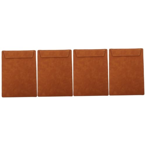 Angoily 4 Stück Tragbares Klemmbrett aus Leder mit Magnetclip Schreibunterlage und Dokumentenhalter für Büro Konferenzen Catering und Zuhause Robustes Schreibbrett für Professionelle Angoily 4 Stück Tragbares Klemmbrett aus Leder mit Magnetclip Schreibunterlage und Dokumentenhalter für Büro Konferenzen Catering und Zuhause Robustes Schreibbrett für Professionelle von Angoily