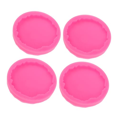 Angoily 4 Stück Unregelmäßige Runde Silikonform Rosa Resin Untersetzer Formen für DIY Epoxidharz Basteln Langlebig Wiederverwendbar Kreative Tassenmatten für Wohnkultur Angoily 4 Stück Unregelmäßige Runde Silikonform Rosa Resin Untersetzer Formen für DIY Epoxidharz Basteln Langlebig Wiederverwendbar Kreative Tassenmatten für Wohnkultur von Angoily