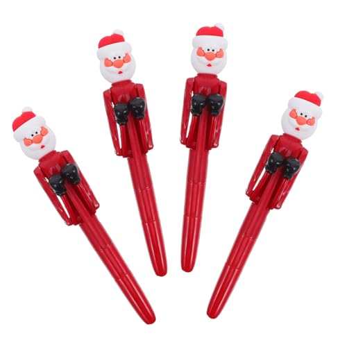 Angoily 4 Stück Weihnachtsboxen Kugelschreiber Santa Claus Design Lustige Punching Stifte für Weihnachtsfeier Glattes Schreiben Interaktive Weihnachtsdeko Partygeschenke für Schule Büro Angoily 4 Stück Weihnachtsboxen Kugelschreiber Santa Claus Design Lustige Punching Stifte für Weihnachtsfeier Glattes Schreiben Interaktive Weihnachtsdeko Partygeschenke für Schule Büro von Angoily