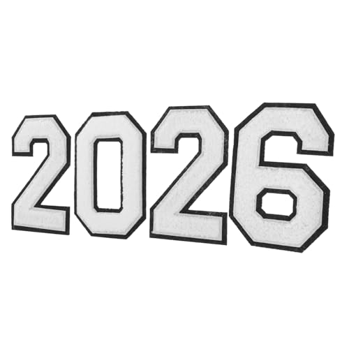 Angoily 4 Stück Weiße Chenille Aufnäher Zahlen Patches zum Aufbügeln für Kleidung Hüte Taschen Weiche Bestickte DIY Applikationen für Teamtrikots und Abschlussoutfits Angoily 4 Stück Weiße Chenille Aufnäher Zahlen Patches zum Aufbügeln für Kleidung Hüte Taschen Weiche Bestickte DIY Applikationen für Teamtrikots und Abschlussoutfits von Angoily