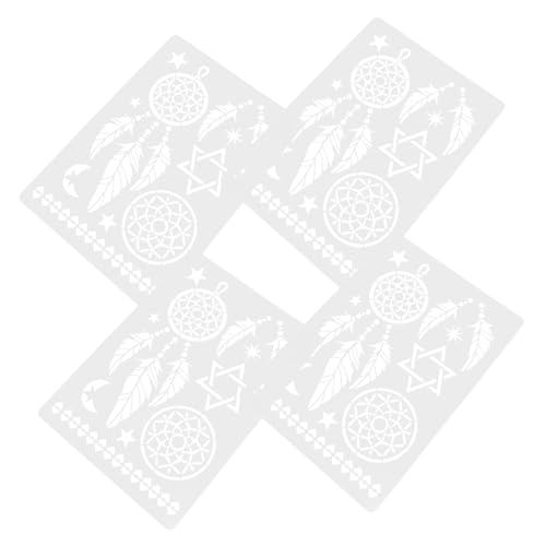 Angoily 4 Stück Wiederverwendbare Mandala Schablonen für Wand und Fußbodenmalerei Teiliges Pet Material für Diy Projekte Malvorlagen für Heimwerker und Dekorationen Angoily 4 Stück Wiederverwendbare Mandala Schablonen für Wand und Fußbodenmalerei Teiliges Pet Material für Diy Projekte Malvorlagen für Heimwerker und Dekorationen von Angoily