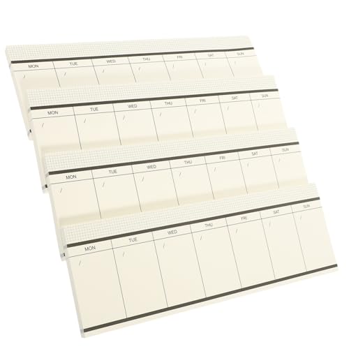 Angoily 4 Stück Wochenplaner Notizblock Kreatives Design mit Superior Papiermaterialien To do listen Notizen Einnahmen und Ausgaben Erfassen Praktisch für Studium und Büroorganisation Angoily 4 Stück Wochenplaner Notizblock Kreatives Design mit Superior Papiermaterialien To do listen Notizen Einnahmen und Ausgaben Erfassen Praktisch für Studium und Büroorganisation von Angoily