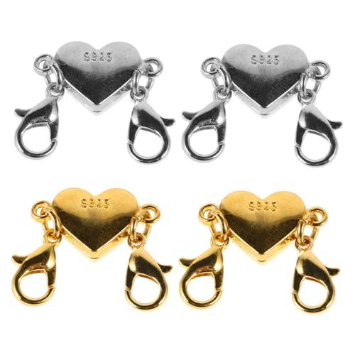 Angoily 4 Stück Zubehör für Magnetschnallenzubehör Hummerschere Schließe Verschlüsse Schlüssel schmuck DIY verschluss Armband Sicherheitsverschluss Magnetverschluss-Anschlüsse Legierung Angoily 4 Stück Zubehör für Magnetschnallenzubehör Hummerschere Schließe Verschlüsse Schlüssel schmuck DIY verschluss Armband Sicherheitsverschluss Magnetverschluss-Anschlüsse Legierung von Angoily