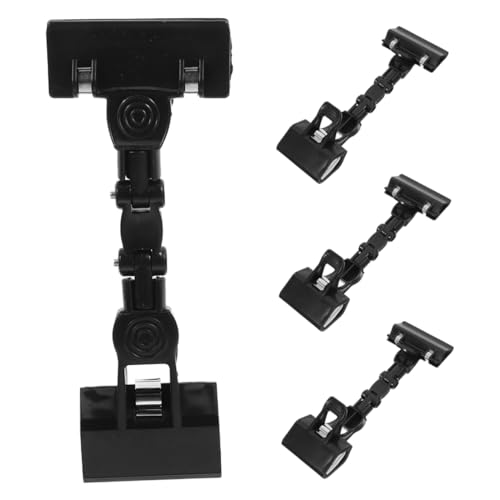 Angoily 4 Stücke Einstellbarer Etikettenclip Dekorativer Büroklammerhalter Malklammern Halter Für Büroklammern Reißbrett-clip Doppelkopf -memo -clip Papierhalterklemmen Schwarz Plastik Angoily 4 Stücke Einstellbarer Etikettenclip Dekorativer Büroklammerhalter Malklammern Halter Für Büroklammern Reißbrett-clip Doppelkopf -memo -clip Papierhalterklemmen Schwarz Plastik von Angoily