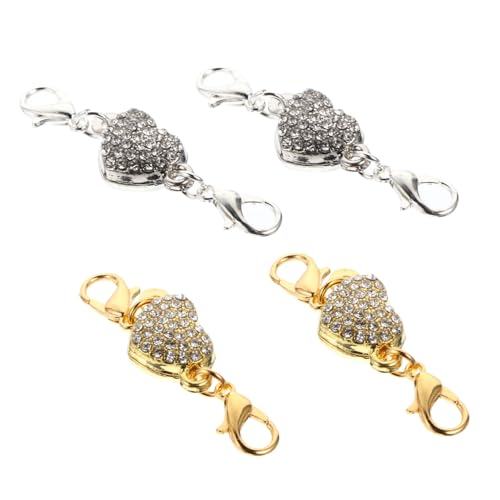 Angoily 4 Stücke Halskette Verschluss schmuck herstellen verlängerung für armband Herstellung von Schmuckarmbändern Halskette Extender Oval Kettenverlängerung Armbandverlängerung Legierung Angoily 4 Stücke Halskette Verschluss schmuck herstellen verlängerung für armband Herstellung von Schmuckarmbändern Halskette Extender Oval Kettenverlängerung Armbandverlängerung Legierung von Angoily