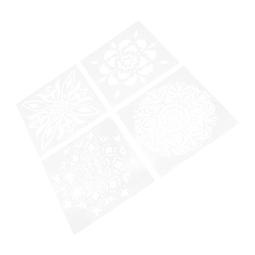 Angoily 4 Stücke Pet Malvorlagen mit Totem Muster Wiederverwendbare Schablonen für DIY Projekte Scrapbooking Wandgestaltung und Bastelarbeiten von Angoily