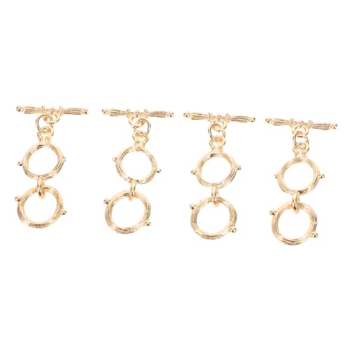 Angoily 4 Stücke Teiliges Metall Toggle Verschlüsse und Stabverschluss Schmuckverlängerung für Halsketten Armbänder Fußkettchen Langlebig Einsetzbar Einfache Montage für DIY Angoily 4 Stücke Teiliges Metall Toggle Verschlüsse und Stabverschluss Schmuckverlängerung für Halsketten Armbänder Fußkettchen Langlebig Einsetzbar Einfache Montage für DIY von Angoily