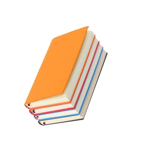 Angoily 4 Stücke Teiliges Notizbuch aus PU Leder Tragbarer Planer für Schule Büro und Zuhause Bunte Taschen Notizblöcke für Effiziente Notizen und Checklisten von Angoily