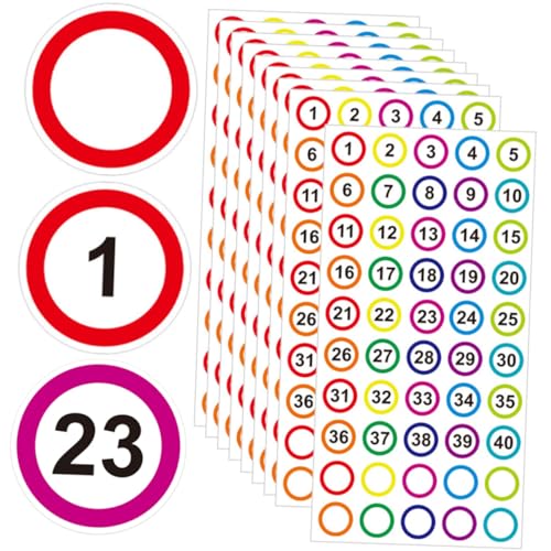 Angoily 40 Blatt Teilige Selbstklebende Zahlenaufkleber Farbcodierte Nummern etiketten zur Einfachen Organisation und Klassifizierung Abziehbar für Ordner Büro Zuhause und Schule Angoily 40 Blatt Teilige Selbstklebende Zahlenaufkleber Farbcodierte Nummern etiketten zur Einfachen Organisation und Klassifizierung Abziehbar für Ordner Büro Zuhause und Schule von Angoily