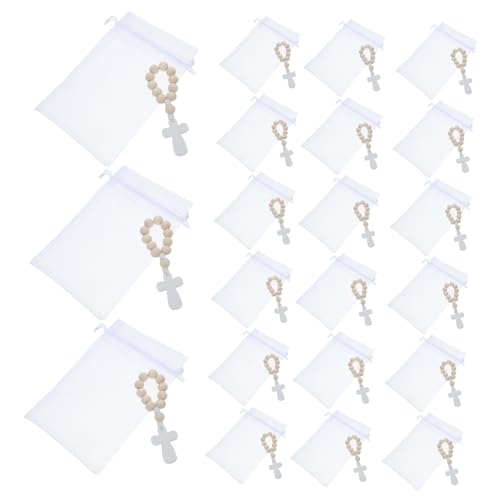 Angoily 40 Sätze Segensperlen-Set rosenkranz Gastgeschenke zur Erstkommunion christliche Partygeschenke Gefälligkeiten kreuzen Taufe gefallen Kreuz Armband hölzern Angoily 40 Sätze Segensperlen-Set rosenkranz Gastgeschenke zur Erstkommunion christliche Partygeschenke Gefälligkeiten kreuzen Taufe gefallen Kreuz Armband hölzern von Angoily