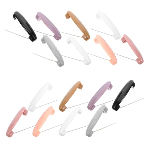 Angoily 40 Stück Bunte Hijab Clips für Frauen Leichte rutschfeste Sicherheitsnadeln für Schals Tücher Pullover Modische Farbenfrohe Anstecknadeln für Alltag Hochzeit und Party von Angoily