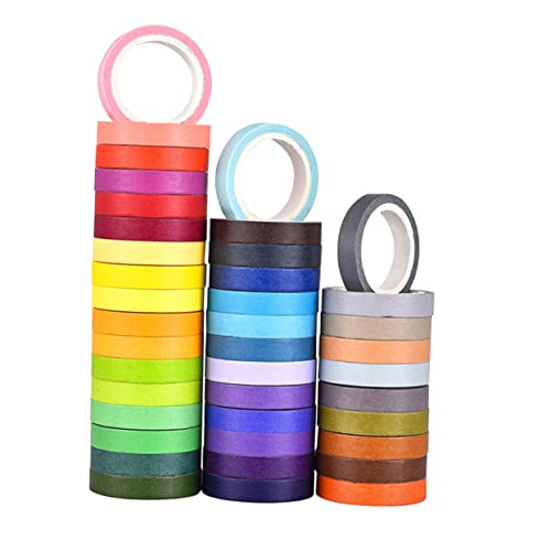 Angoily 40 Stück Diy Washi Tapes Papierbänder für Scrapbooking Journaling und Planer Dekorative Klebebänder die Ihre Projekte Verschönern Angoily 40 Stück Diy Washi Tapes Papierbänder für Scrapbooking Journaling und Planer Dekorative Klebebänder die Ihre Projekte Verschönern von Angoily