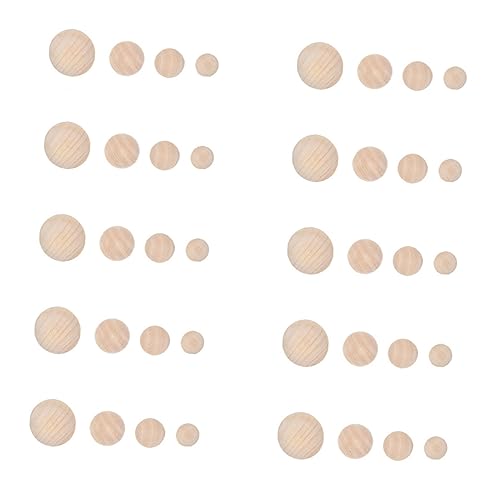 Angoily 40 Stück Halbrunde Holzperlen Naturholz DIY Bastelbedarf Unbebohrt für Kreative Projekte und Kinderhandwerk Angoily 40 Stück Halbrunde Holzperlen Naturholz DIY Bastelbedarf Unbebohrt für Kreative Projekte und Kinderhandwerk von Angoily