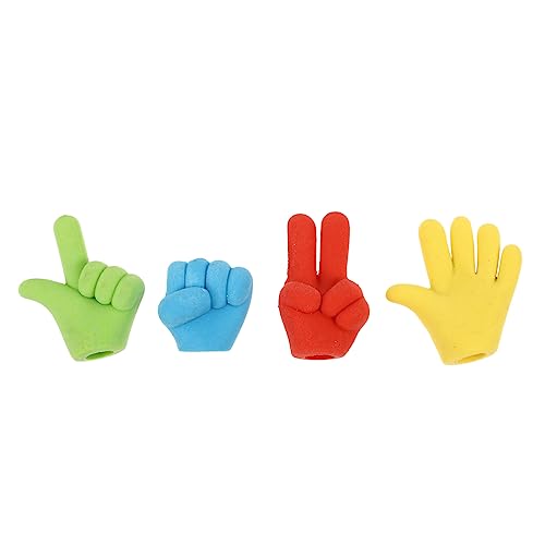Angoily 40 Stück Kreative Finger Radiergummis Dekorative Radierer für Schülerpreise Zufälliger Stil Praktische Bleistiftkappen für Schule und Bastelarbeiten von Angoily