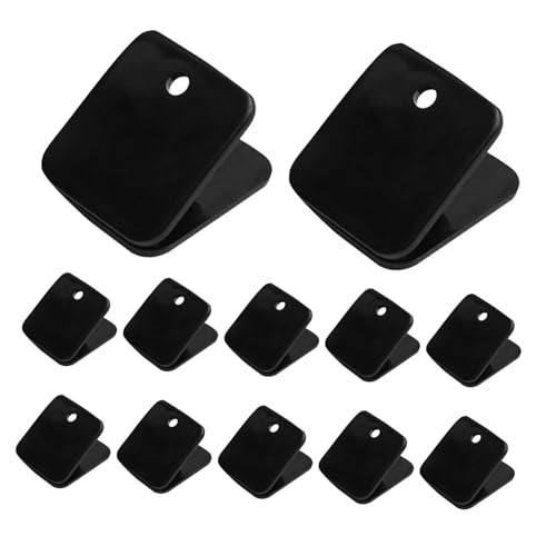 Angoily 40 Stück Kunststoff Büroklammern mit Starkem Halt Leichte Organizer Clips für Dokumentenablage Vielseitige Papierklemmen zur Büro Schulorganisation Schwarze Rechteckige Halter Angoily 40 Stück Kunststoff Büroklammern mit Starkem Halt Leichte Organizer Clips für Dokumentenablage Vielseitige Papierklemmen zur Büro Schulorganisation Schwarze Rechteckige Halter von Angoily