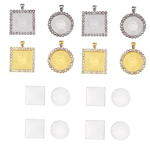 Angoily 40 Stück Legierung Ohrstecker mit Glaskabochons Quadratischen und Runden Trays für Diy Schmuckherstellung Geeignet für Kreative Projekte und Unvergessliche Erlebnisse Angoily 40 Stück Legierung Ohrstecker mit Glaskabochons Quadratischen und Runden Trays für Diy Schmuckherstellung Geeignet für Kreative Projekte und Unvergessliche Erlebnisse von Angoily