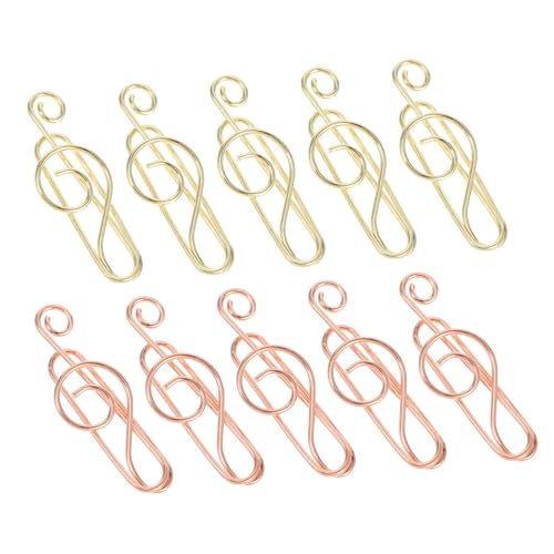 Angoily 40 Stück Notenpapierclips Metall Lesezeichen mit Musikalischem Design für Büro Schule und Persönlichen Gebrauch Einzigartige Büroklammern für Kreative Organisation von Angoily