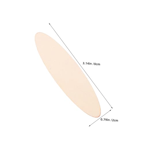 Angoily 40 Stück Ovale Holzscheiben zum Basteln Unlackierte Holzstücke Ergonomisch Geformt Vielseitig für Malen DIY Projekte Kreative Kinderprojekte und Unterrichtsmaterialien von Angoily