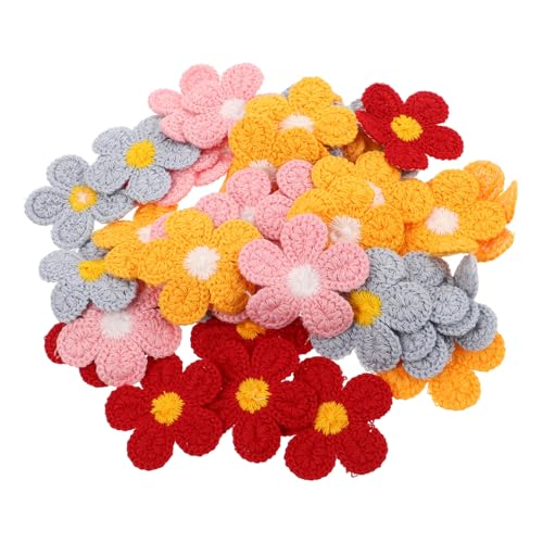 Angoily 40 Stück Teiliges Bestickter Blumenstoff Patches Langlebige Vielseitige Applikationen zum Aufnähen für DIY Kleidung Jeans Jacken Taschen und Kreative Modeverzierung von Angoily