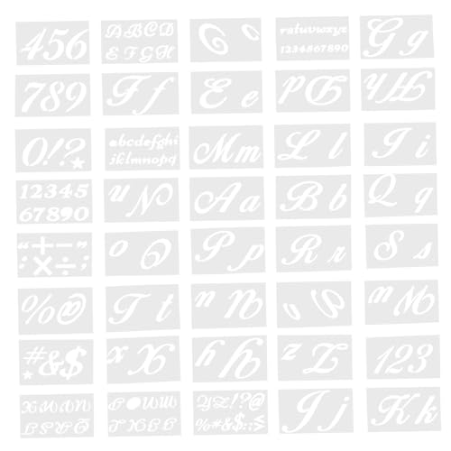 Angoily 40 Stück Teiliges Graffiti Schablonen für Diy Malerei Wiederverwendbare Buchstaben und Zahlen Vorlagen Hochwertigem Angoily 40 Stück Teiliges Graffiti Schablonen für Diy Malerei Wiederverwendbare Buchstaben und Zahlen Vorlagen Hochwertigem von Angoily