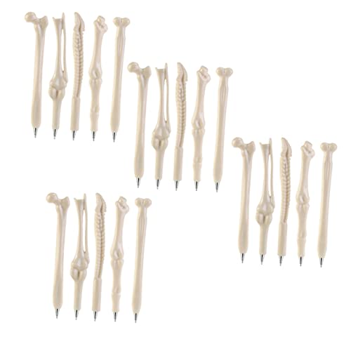 Angoily 40 Stück Teiliges Kugelschreiber Halloween Praktische Stifte mit Realistischem Knochen Design Schwarze Mine Langlebig Tragbar Glattes Schreiben für Schule und Büro Angoily 40 Stück Teiliges Kugelschreiber Halloween Praktische Stifte mit Realistischem Knochen Design Schwarze Mine Langlebig Tragbar Glattes Schreiben für Schule und Büro von Angoily