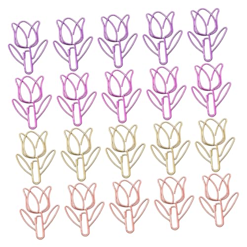 Angoily 40 Stück Tulpen-Büroklammer farbige Papierclip -Lesezeichen kleine Papierclip -Klemmen farbige Notpapierclips Beachten Sie Clip-Halter Tulpenformpapierhalter Metall Angoily 40 Stück Tulpen-Büroklammer farbige Papierclip -Lesezeichen kleine Papierclip -Klemmen farbige Notpapierclips Beachten Sie Clip-Halter Tulpenformpapierhalter Metall von Angoily