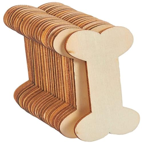 Angoily 40 Stück Unfertige Holz Hundeknochen Formen Diy Holzschnittchen für Bastelprojekte Kreative Geschenkanhänger und Dekorationen für Zuhause Angoily 40 Stück Unfertige Holz Hundeknochen Formen Diy Holzschnittchen für Bastelprojekte Kreative Geschenkanhänger und Dekorationen für Zuhause von Angoily