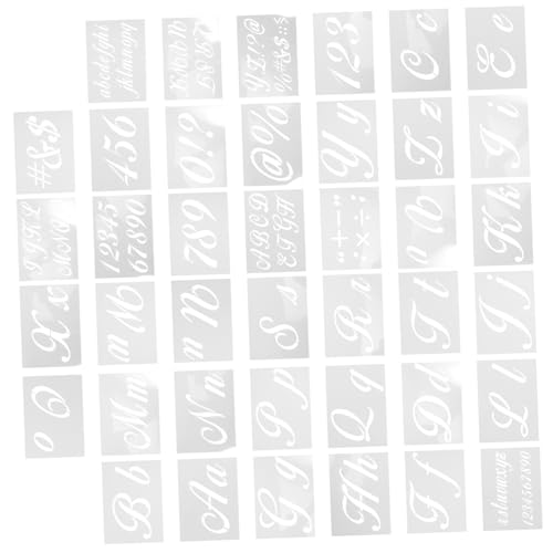 Angoily 40 Stück Vorlage Für Buchstaben Kunstzeichnungsschablonen Buchstabenschablonen Zum Basteln Wiederverwendbar Alphabet-schablonen Groß Tafelschablonen Vorlagen Hohl Weiß Das Haustier Angoily 40 Stück Vorlage Für Buchstaben Kunstzeichnungsschablonen Buchstabenschablonen Zum Basteln Wiederverwendbar Alphabet-schablonen Groß Tafelschablonen Vorlagen Hohl Weiß Das Haustier von Angoily