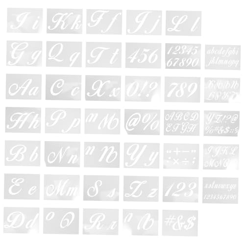 Angoily 40 Stück Vorlage für Buchstaben Schablonen zum Malen auf Brief hohl Kunstzeichnungsschablonen waschbar Buchstabenschablonen Buchstabenschablone zum Malen das Haustier Weiß Angoily 40 Stück Vorlage für Buchstaben Schablonen zum Malen auf Brief hohl Kunstzeichnungsschablonen waschbar Buchstabenschablonen Buchstabenschablone zum Malen das Haustier Weiß von Angoily
