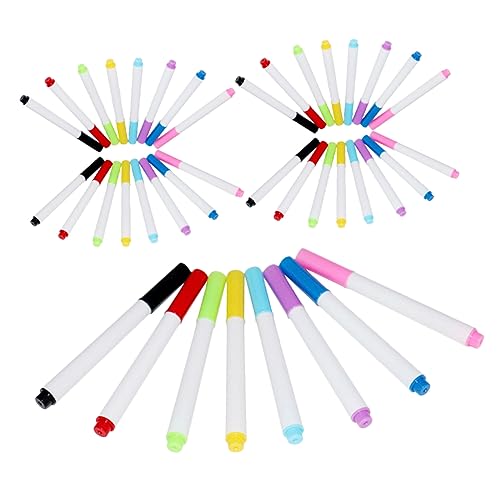 Angoily 40 Stück Whiteboard-Stift groß Kreidemarker mit feiner Spitze Tragbare Whiteboard-Marker Planke farbige Markierungen dünne Markierungen Farbmarkierungen Plastik Angoily 40 Stück Whiteboard-Stift groß Kreidemarker mit feiner Spitze Tragbare Whiteboard-Marker Planke farbige Markierungen dünne Markierungen Farbmarkierungen Plastik von Angoily