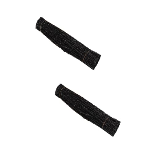 Angoily 400 Stck. Glitzer Pfeifenreiniger Schwarz Biegsame DIY Bastelstäbe für Kreative Weihnachtsdekoration Flexible Chenilledrähte für Formen und Handarbeiten Angoily 400 Stck. Glitzer Pfeifenreiniger Schwarz Biegsame DIY Bastelstäbe für Kreative Weihnachtsdekoration Flexible Chenilledrähte für Formen und Handarbeiten von Angoily