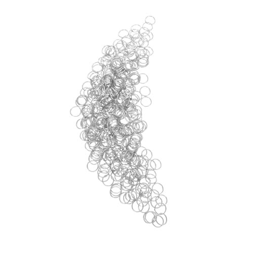 Angoily 400 Stück Edelstahlsprungring Schmuckverschlussöffner Karabiner-Schmuckverschluss Biegeringe kleiner Verschluss Schmuck Dekorieren Verschlüsse Rostfreier Stahl Silber Angoily 400 Stück Edelstahlsprungring Schmuckverschlussöffner Karabiner-Schmuckverschluss Biegeringe kleiner Verschluss Schmuck Dekorieren Verschlüsse Rostfreier Stahl Silber von Angoily
