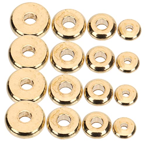 Angoily 400 Stück Metallflachperlen Spacer Beads für Armband Schmuckherstellung Lose Flache Metallperlen mit Glatten Kanten DIY Bastelperlen für Einzigartige Handgemachte Angoily 400 Stück Metallflachperlen Spacer Beads für Armband Schmuckherstellung Lose Flache Metallperlen mit Glatten Kanten DIY Bastelperlen für Einzigartige Handgemachte von Angoily