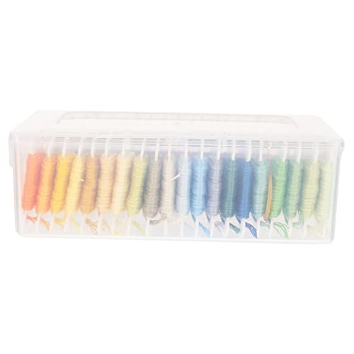 Angoily 40Rollen Baumwoll Stickgarn Aufbewahrungsbox Nähenfaden für DIY Handarbeiten und Stickprojekte von Angoily