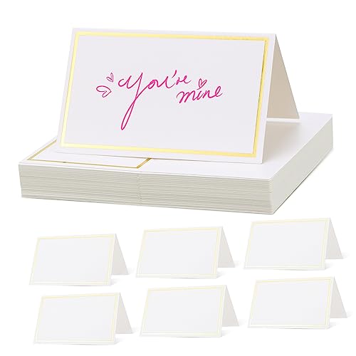 Angoily 40Stücke Platzkarten mit Goldfolie für Tischdekoration Leere Namenskarten für Hochzeiten Dinnerpartys und für Tischsettings und Sitzplatzreservierungen Angoily 40Stücke Platzkarten mit Goldfolie für Tischdekoration Leere Namenskarten für Hochzeiten Dinnerpartys und für Tischsettings und Sitzplatzreservierungen von Angoily