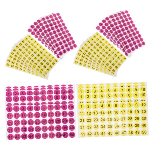 Angoily 42 Blatt Selbstklebende Farbige Runde Zahlenaufkleber Farblich Gemischt Rot Blau Grün Gelb Orange Rosa Kleine Nummernsticker zum Beschriften und Organisieren Rückstandsfrei Angoily 42 Blatt Selbstklebende Farbige Runde Zahlenaufkleber Farblich Gemischt Rot Blau Grün Gelb Orange Rosa Kleine Nummernsticker zum Beschriften und Organisieren Rückstandsfrei von Angoily