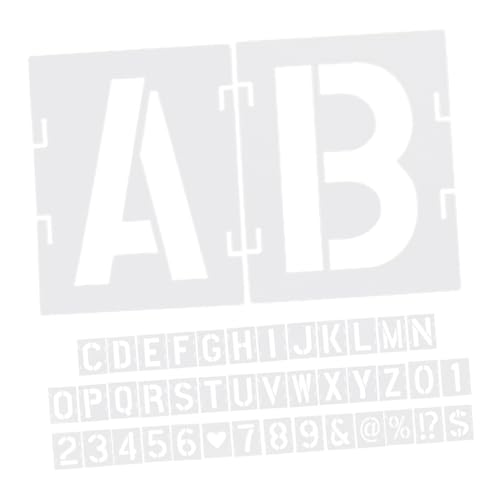 Angoily 42 Stück Teiliges Schablonen mit Buchstaben und Zahlen Wiederverwendbare Malvorlagen für DIY Kunst Spray und Acrylmalerei Wänden Holz und Vielseitig für Bastelprojekte und Angoily 42 Stück Teiliges Schablonen mit Buchstaben und Zahlen Wiederverwendbare Malvorlagen für DIY Kunst Spray und Acrylmalerei Wänden Holz und Vielseitig für Bastelprojekte und von Angoily