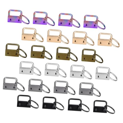 Angoily 42 Stück Teiliges Schlüsselanhänger Metallverschluss Farben Stabile Schmuckklemme für DIY Schlüsselbänder Armbänder und Lanyards Vielseitig für Bastelarbeiten und von Angoily