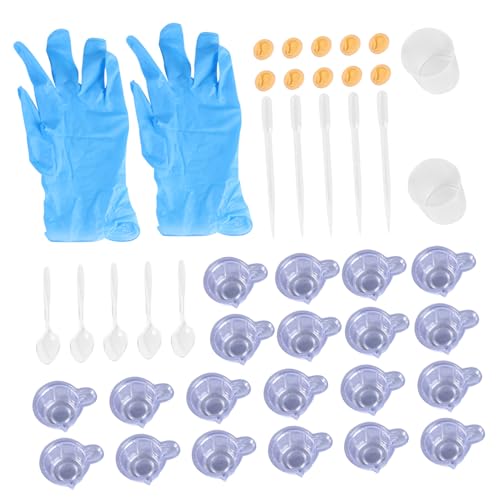 Angoily 44 Stück Teiliges Diy Epoxidharz Werkzeugset mit Kunststoffbechern Pulverlöffeln Tropfern Fingerhüllen Handschuhen und Messbechern für Präzises Basteln und Handarbeiten Angoily 44 Stück Teiliges Diy Epoxidharz Werkzeugset mit Kunststoffbechern Pulverlöffeln Tropfern Fingerhüllen Handschuhen und Messbechern für Präzises Basteln und Handarbeiten von Angoily