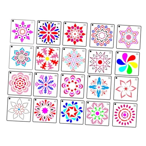 Angoily 44 Stück Teiliges Mandala Schablonen Malvorlagen für Diy Handwerk für Zuhause und Bastelprojekte Wiederverwendbare Malerschablonen für Dekoration Angoily 44 Stück Teiliges Mandala Schablonen Malvorlagen für Diy Handwerk für Zuhause und Bastelprojekte Wiederverwendbare Malerschablonen für Dekoration von Angoily