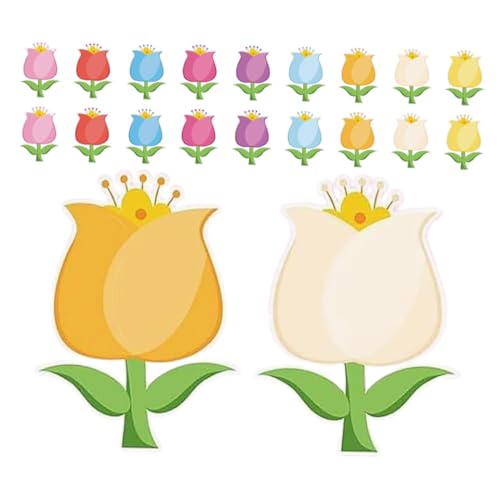 Angoily 45 Stück Scrapbooking-papier: Papierausschnitte Mit Frühlingsblumen Und Tulpendesign – Mit Klebepunkten Für Wanddekoration Im Klassenzimmer/kinderbasteln/partydekorationen Angoily 45 Stück Scrapbooking-papier: Papierausschnitte Mit Frühlingsblumen Und Tulpendesign – Mit Klebepunkten Für Wanddekoration Im Klassenzimmer/kinderbasteln/partydekorationen von Angoily