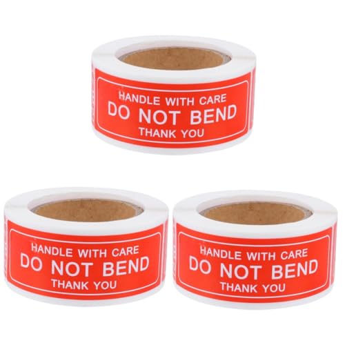 Angoily 450 Selbstklebende Fragile Aufkleber Handle With Care Warnetiketten in Rot Weiß Extra Haftstark Kratzfest für Versandverpackungen und Umzugskartons Angoily 450 Selbstklebende Fragile Aufkleber Handle With Care Warnetiketten in Rot Weiß Extra Haftstark Kratzfest für Versandverpackungen und Umzugskartons von Angoily