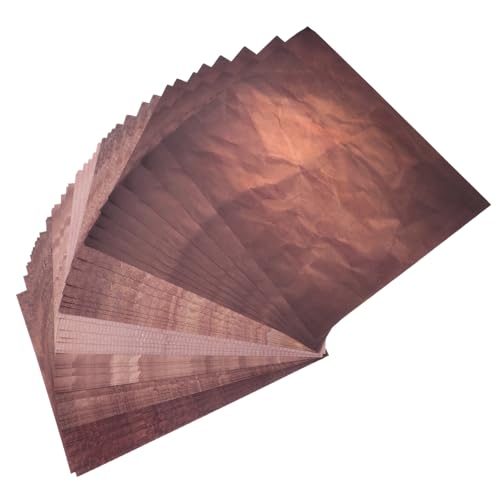 Angoily 48 Blatt Vintage Briefpapier Computerpapier Zum Drucken Pergamentdruckerpapier Farbiges Papier Briefpapier Alte Schreibmaschine Pastellpapier Druckerpapier Farbdruckerpapier Papier von Angoily