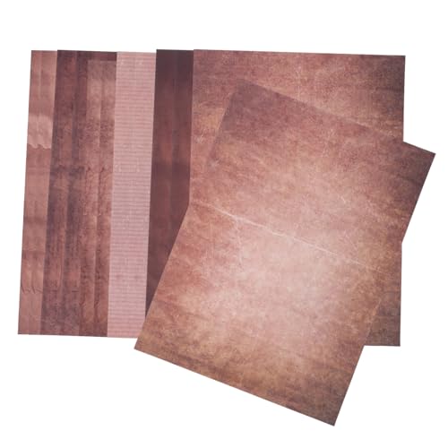 Angoily 48 Blatt Vintage Briefpapier Druckerpapier Schreibpapier Vintage Letter Paper liniertes Briefpapier Pastellpapier Computerpapier Pergamentpapier zum Schreiben Vintage -Karton von Angoily
