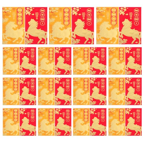 Angoily 48 Rote Umschläge Vietnamesischen Neujahr Rotes Päckchen 2026 – Glücksgeldtaschen – Frühlingsfest Hong Bao – Fengshui Münzbehälter von Angoily