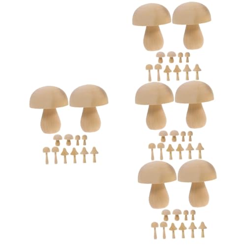 Angoily 48 Stk. Teiliges Unbemalter Holzpilze Miniatur Dekorationen aus Natürlichem Holz Verschiedene Robuste DIY Pilzfiguren für Mikro Landschaften und Kreative Wohnraumgestaltung Angoily 48 Stk. Teiliges Unbemalter Holzpilze Miniatur Dekorationen aus Natürlichem Holz Verschiedene Robuste DIY Pilzfiguren für Mikro Landschaften und Kreative Wohnraumgestaltung von Angoily